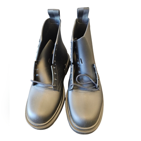 MELISSA Cotourno Black Combat Womens Boots NEW - Picture 4 of 8